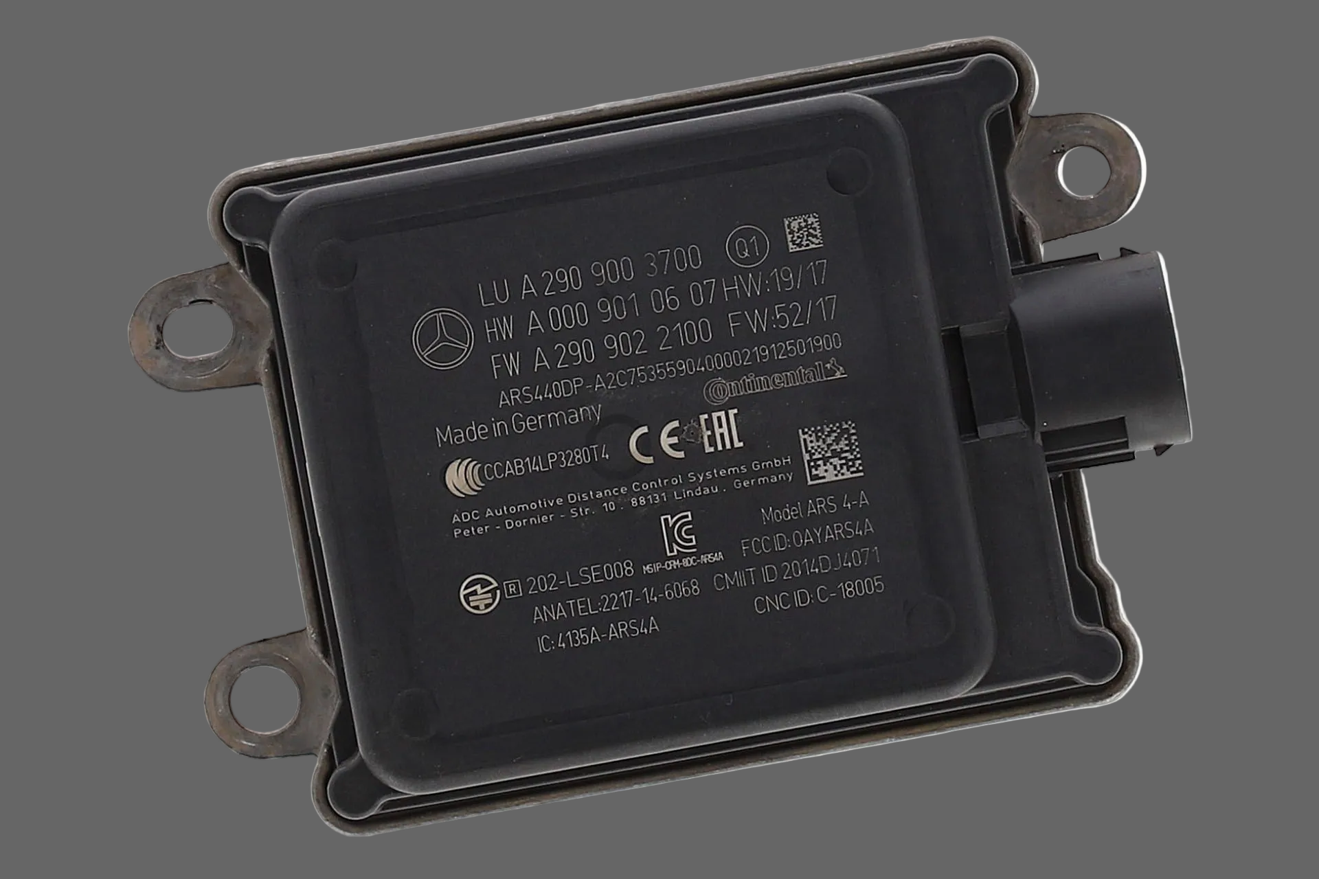 MERCEDES AMG GT X290 CZUJNIK RADAR SENSOR A2909003700