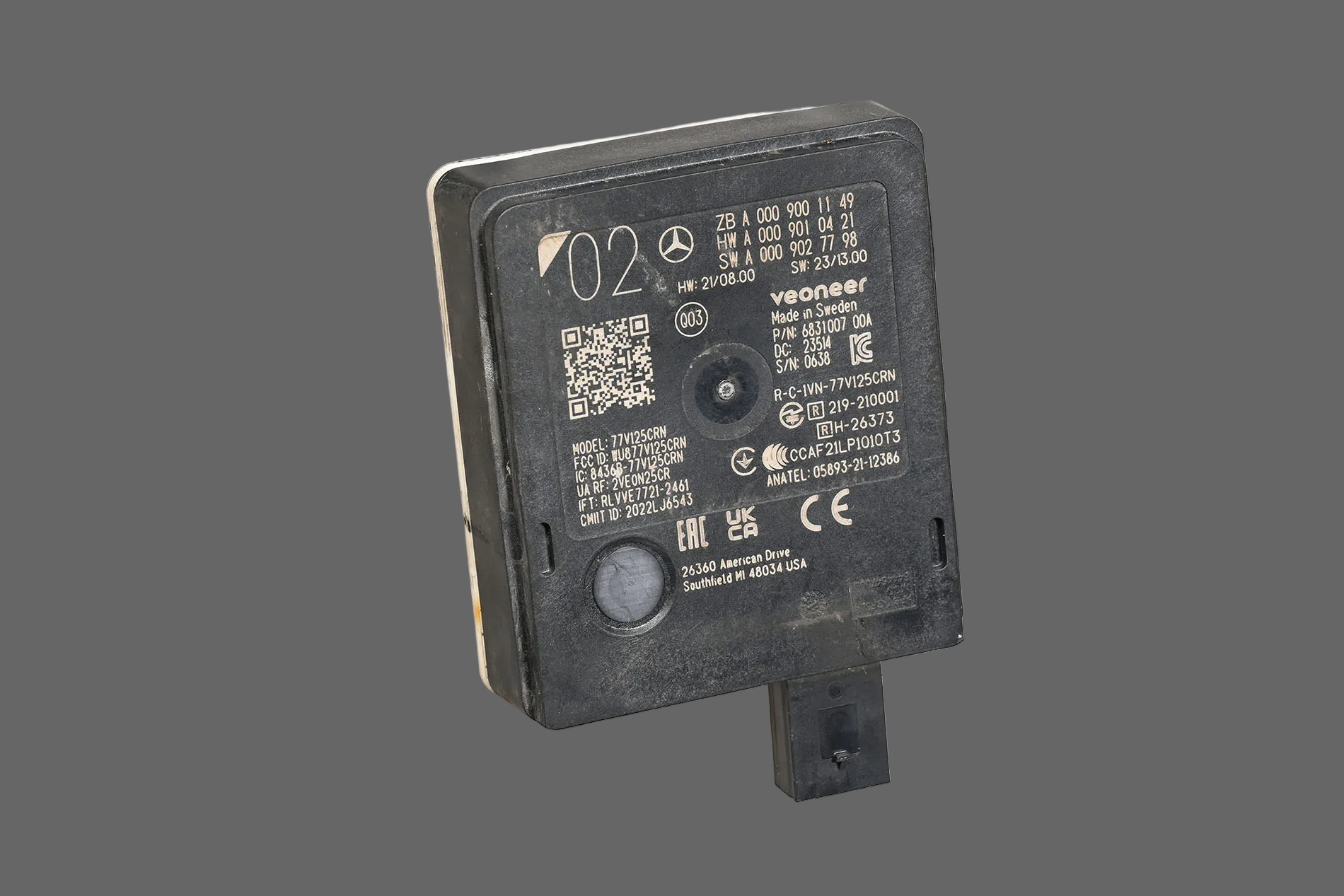 MERCEDES E KLASA W214 CZUJNIK SENSOR RADAR A0009001149